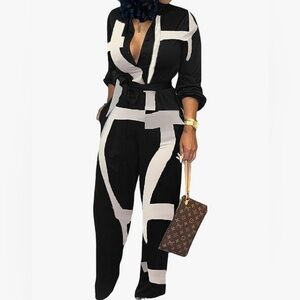 Black and White Jump Suite 10/10 Condition New with Tags